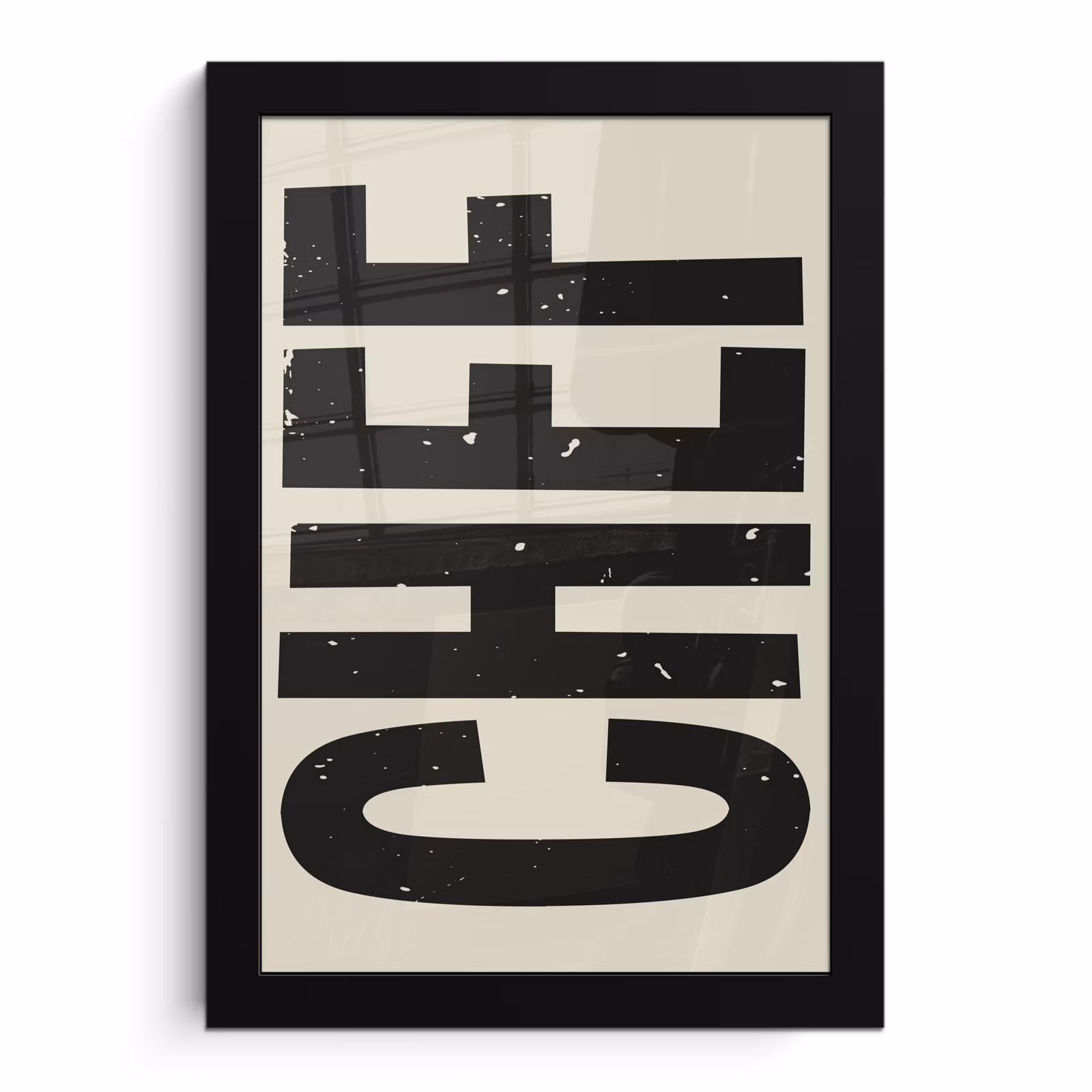 Poster met lijst - Vintage - Chef - Japandi - Zwart — 1