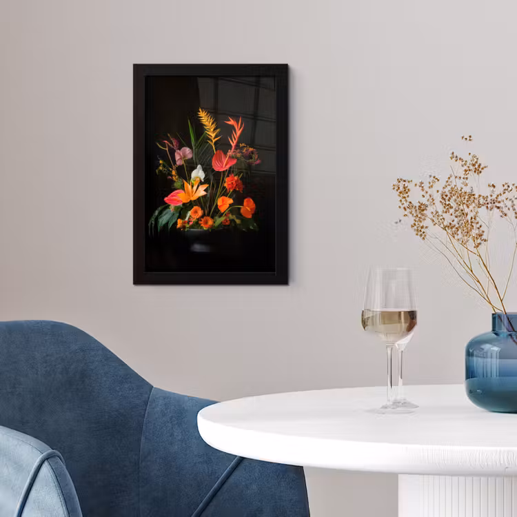Poster met lijst - Schaal - Boeket - Bloemen — 2