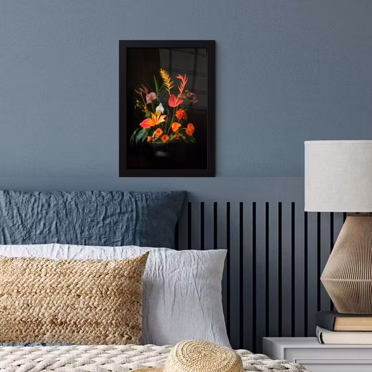 Poster met lijst - Schaal - Boeket - Bloemen — 4