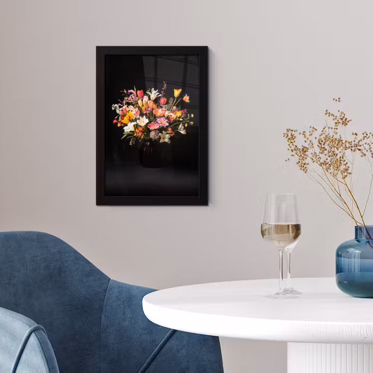 Poster met lijst - Vaas - Bloemen - Tulpen — 2