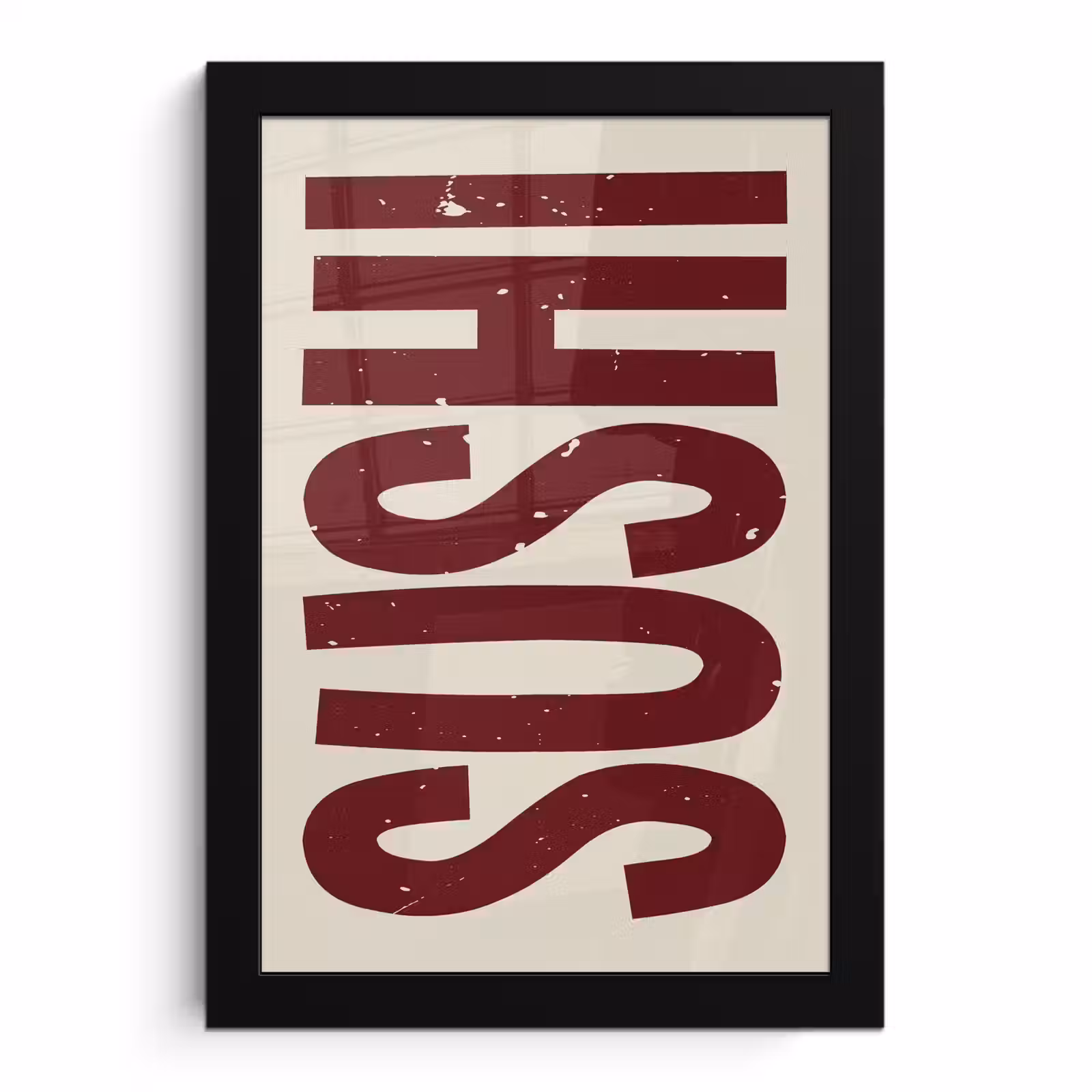 Poster met lijst - Sushi - Rood - Japandi - Decoratie — 1