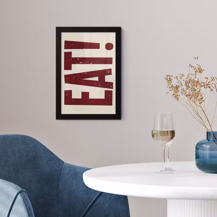 Poster met lijst - Red - Eten - Vintage - Decoratie — 2