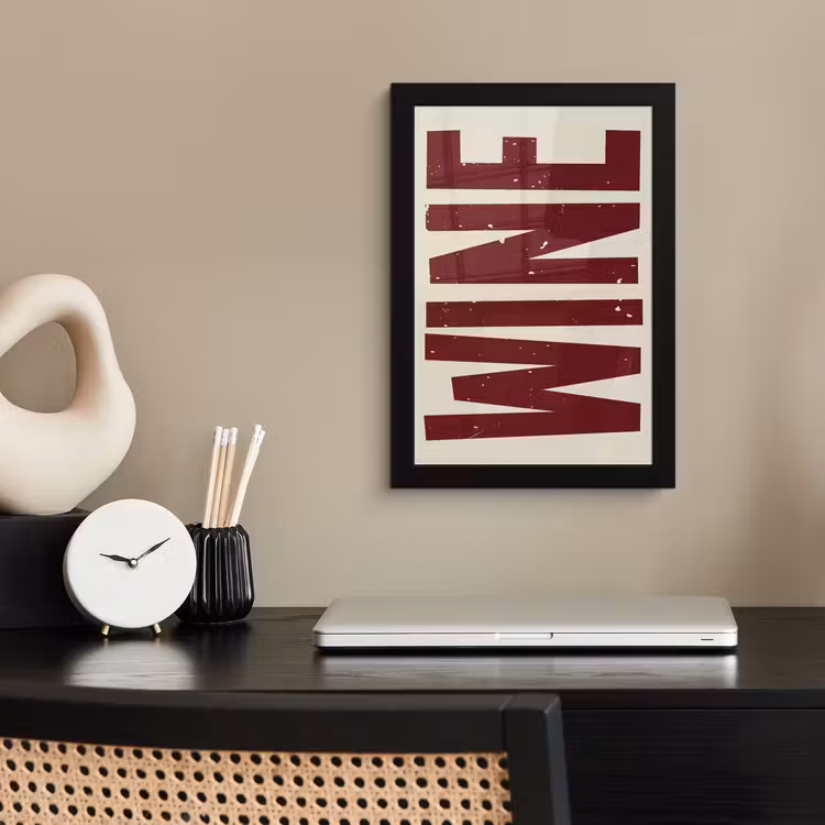Poster met lijst - Wine - Red - Decoratie - Japandi — 3