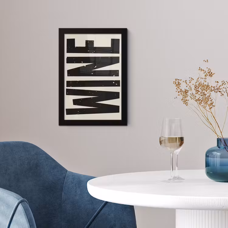 Poster met lijst - Zwart - Wijn - Decoratie - Vintage — 2