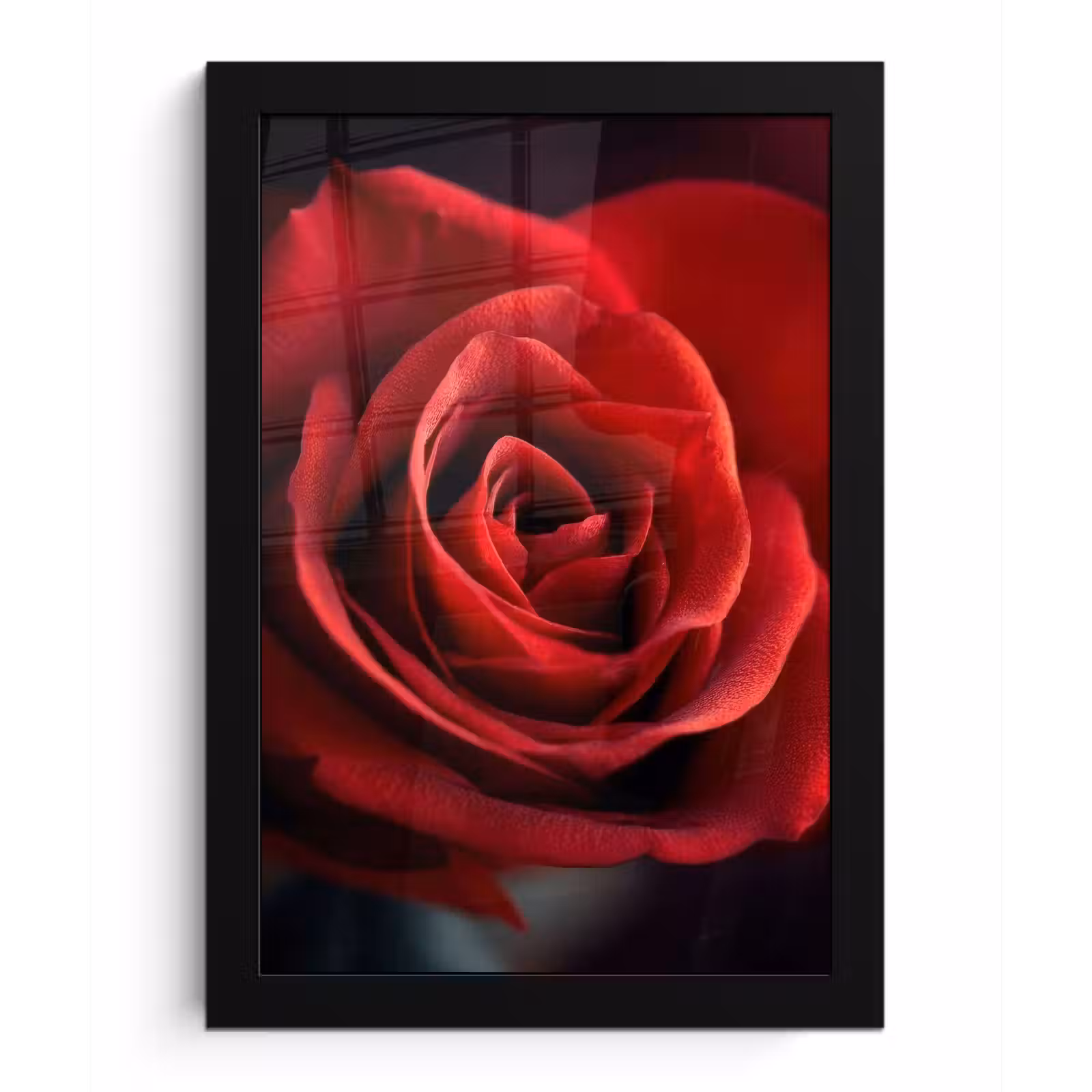 Poster met lijst - Rood - Roos - Romantisch — 1