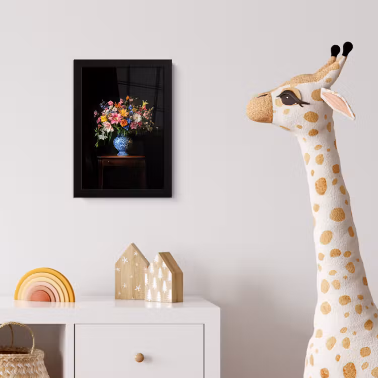 Poster met lijst - Kleur - Vaas - Bloemen - Boeket — 5