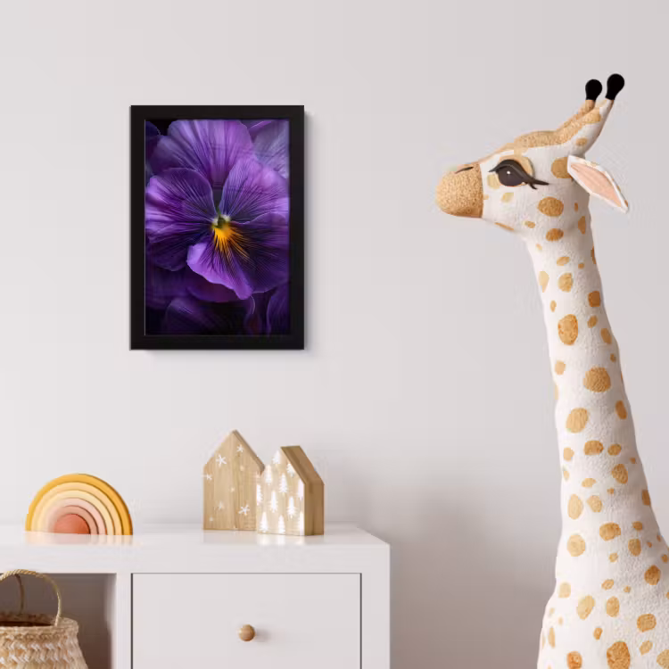Poster met lijst - Paars - Viool - Diepte — 5