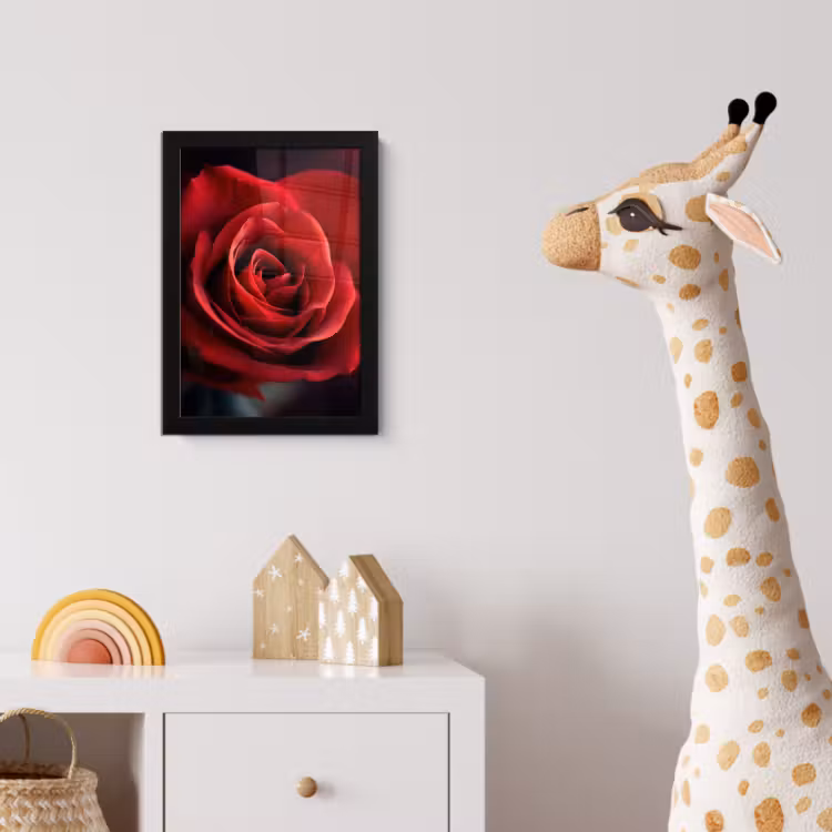 Poster met lijst - Rood - Roos - Romantisch — 5