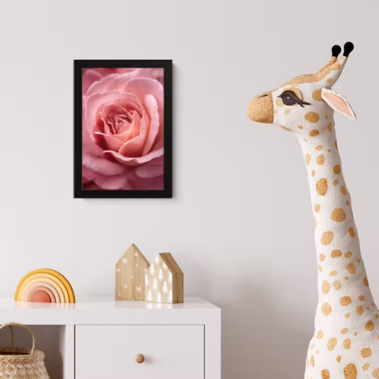 Poster met lijst - Roze - Roos - Romantisch — 5