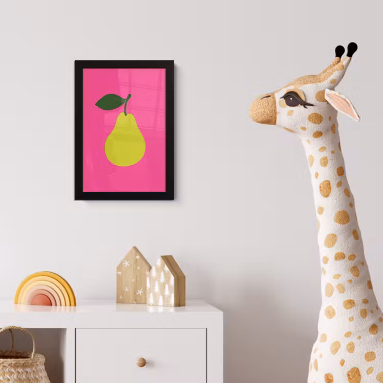 Poster met lijst - Illustratie - Fruit - Peer - Groen — 5