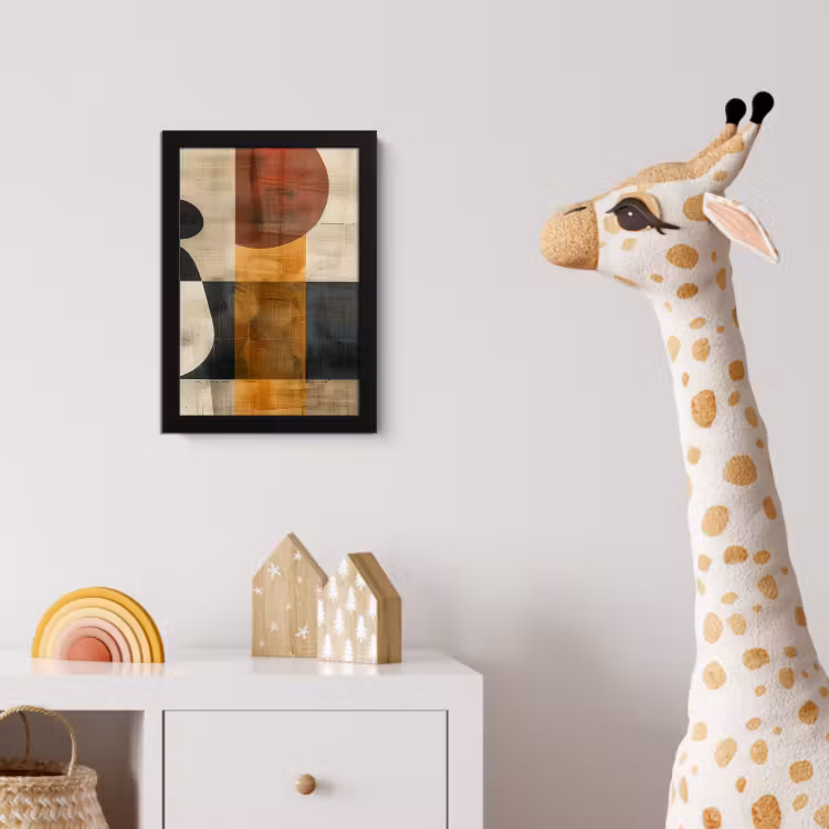 Poster met lijst - Modern - Kunst - Beige - Industrieel — 5