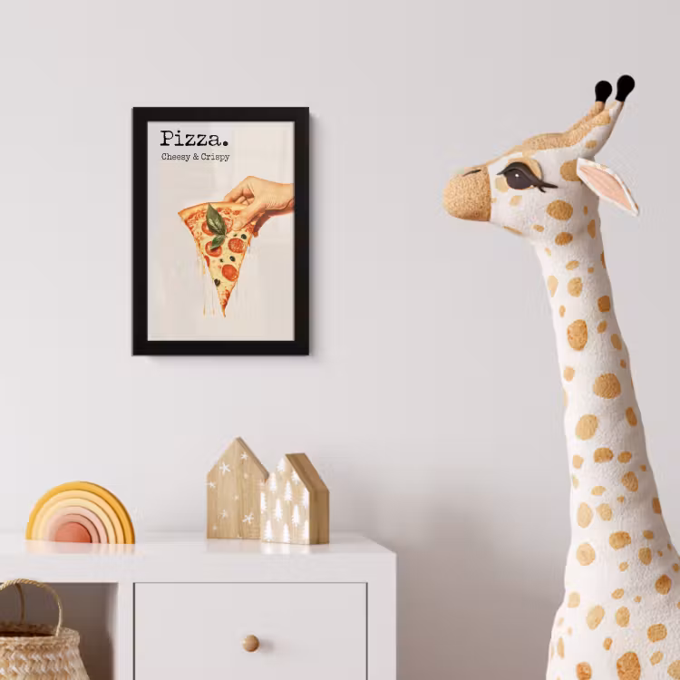 Poster met lijst - Pizza - Kaas - Pepperoni — 5