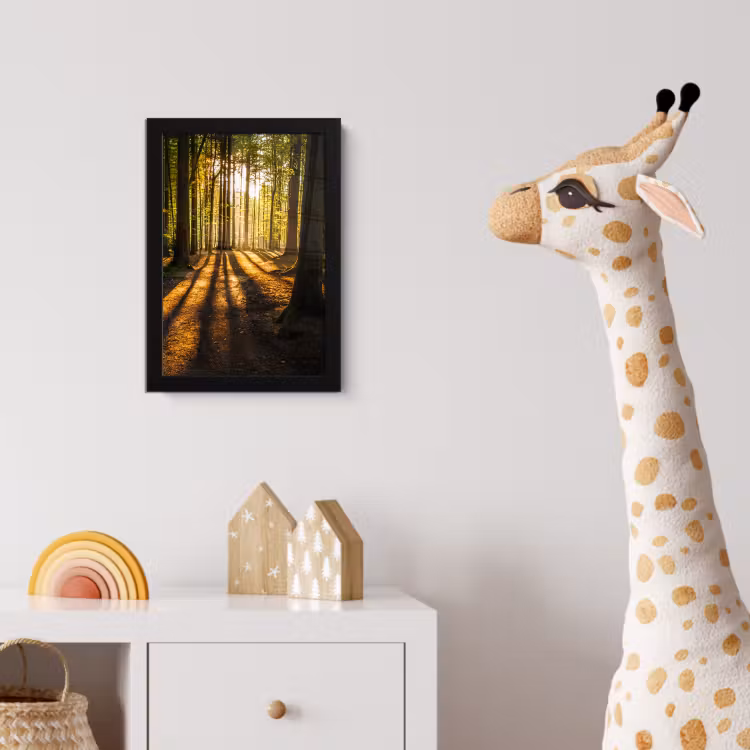Poster met lijst - Zon - Bomen - Bos - Landschap - Natuur — 5