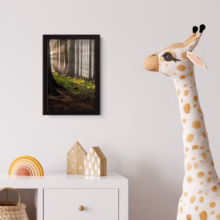 Poster met lijst - Zon - Takken - Bomen - Bos - Natuur — 5