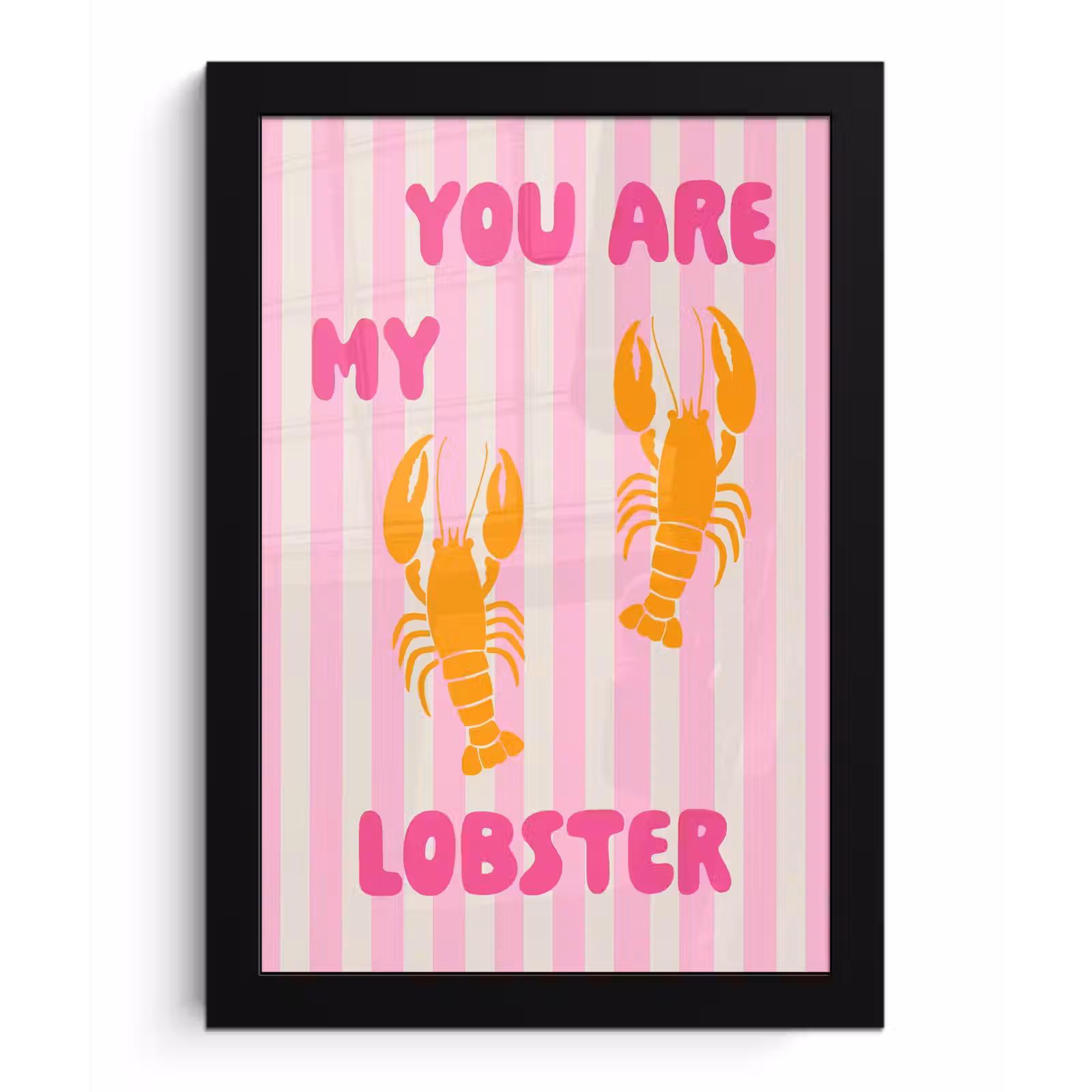 Poster met lijst - Lobster - Love - Valentijn — 1