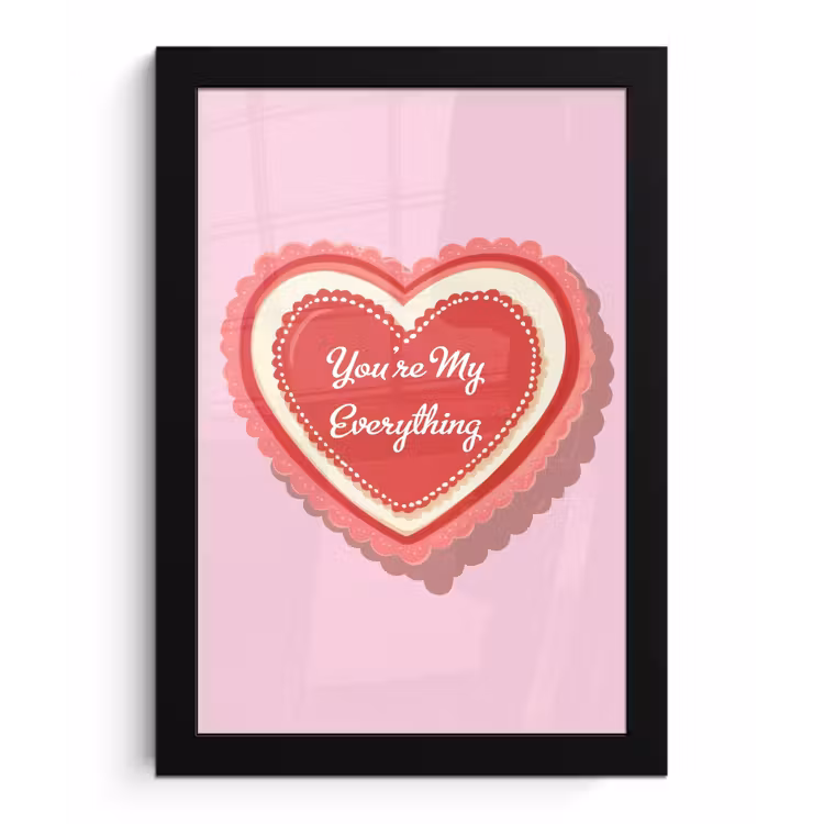 Poster met lijst - Liefde - Hart - Valentijn — 1