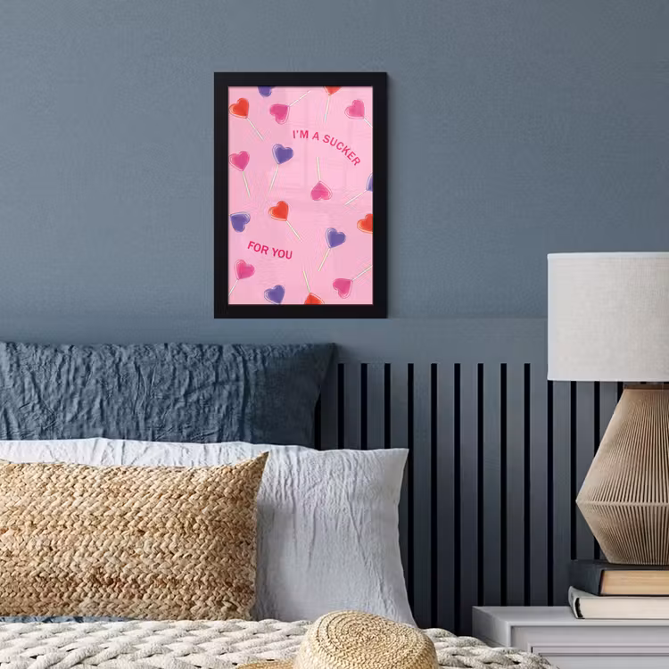 Poster met lijst - Lolly - Valentijn - Illustratie - Snoep — 4
