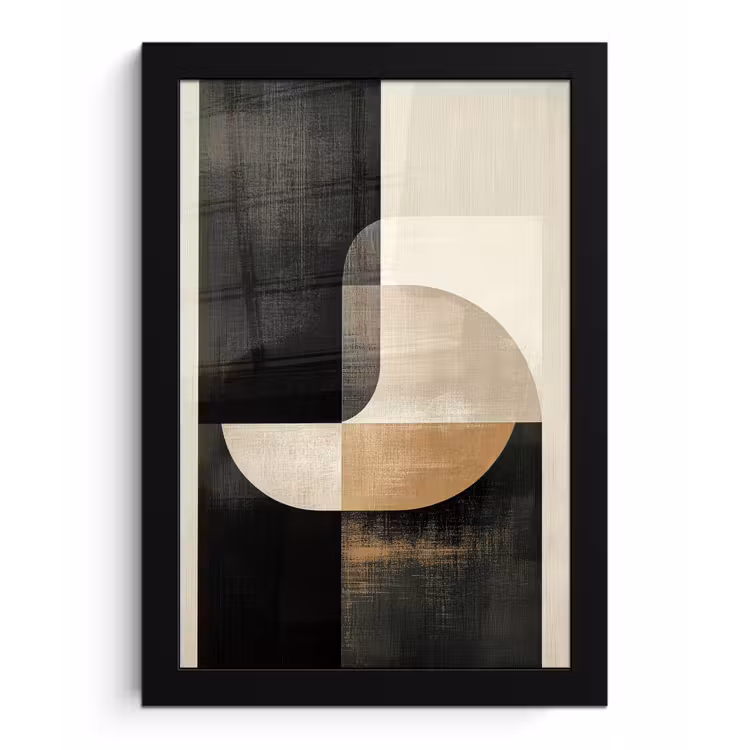Poster met lijst - Modern - Vierkant - Vormen — 1
