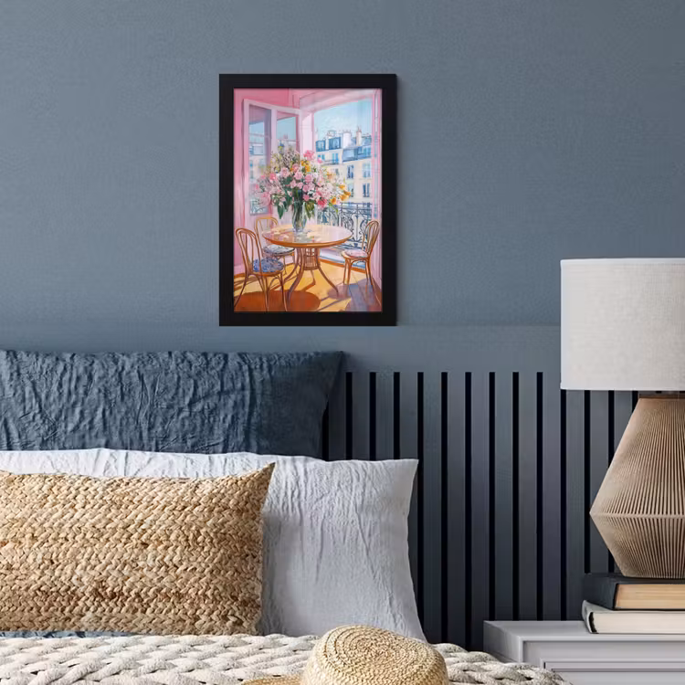 Poster met lijst - Pink - City - Bloemen — 4