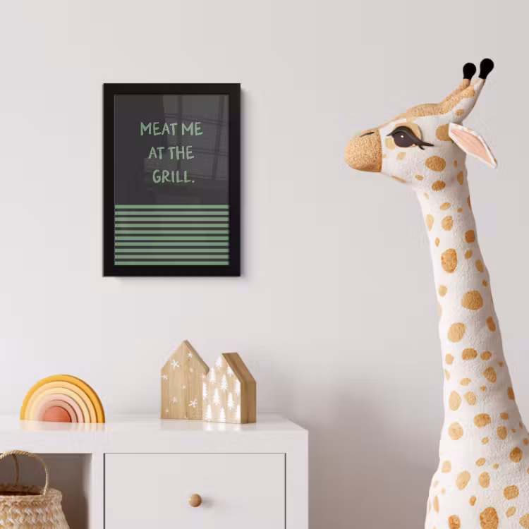 Poster met lijst - Quote - Groen - Grill - Zomer — 5