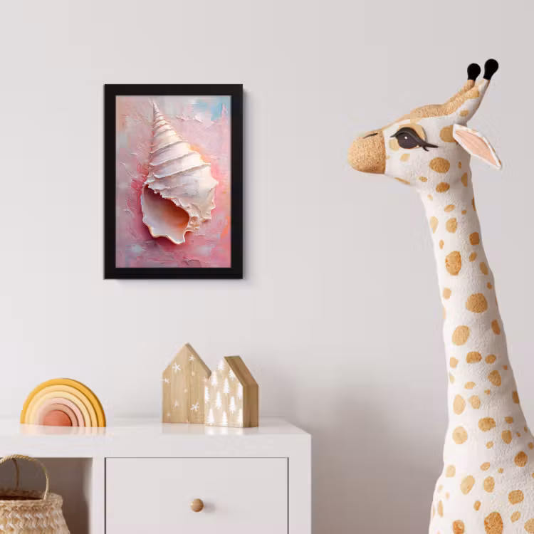 Poster met lijst - Schelp - Pastel - Pink — 5