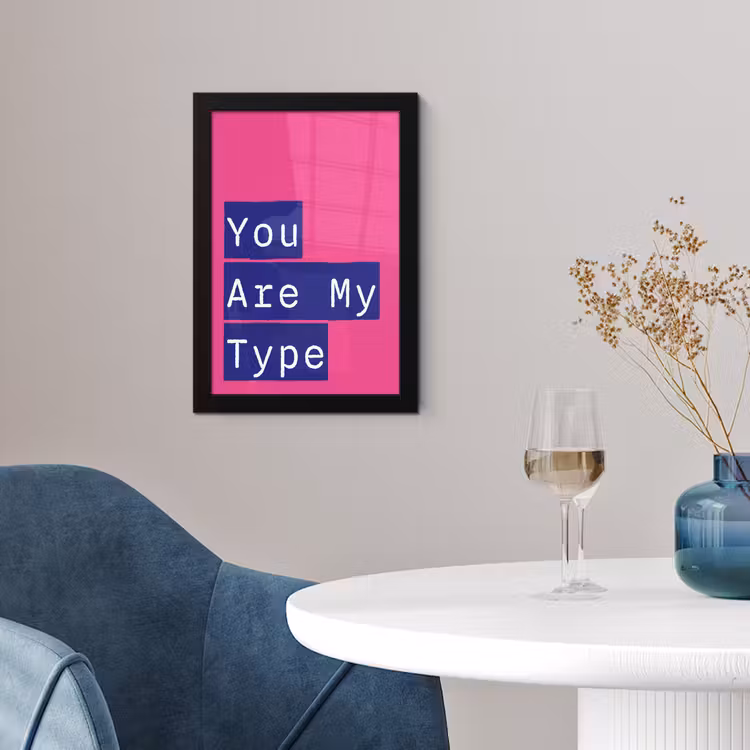 Poster met lijst - Valentijn - Tekst - Love — 2