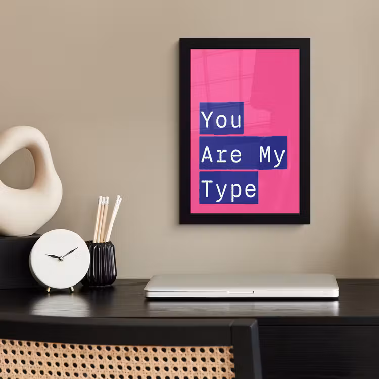 Poster met lijst - Valentijn - Tekst - Love — 3