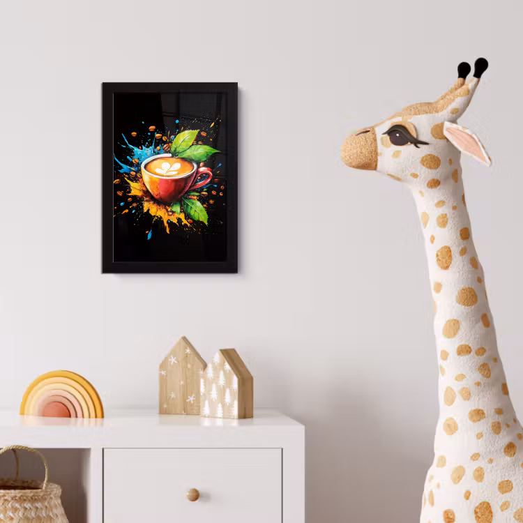 Poster met lijst - Koffie - Graffiti - Drinken - Abstract — 5