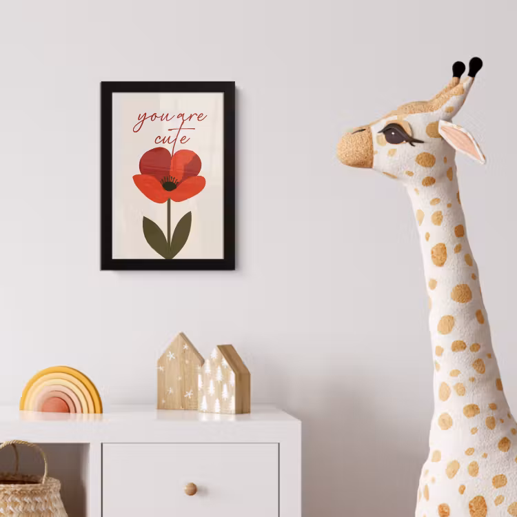 Poster met lijst - Klaproos - Bloem - Rood - Valentijn — 5