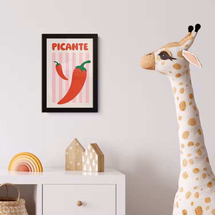 Poster met lijst - Pittig - Pepers - Rood — 5