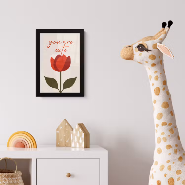 Poster met lijst - Roos - Rood - Bloem - Valentijn — 5