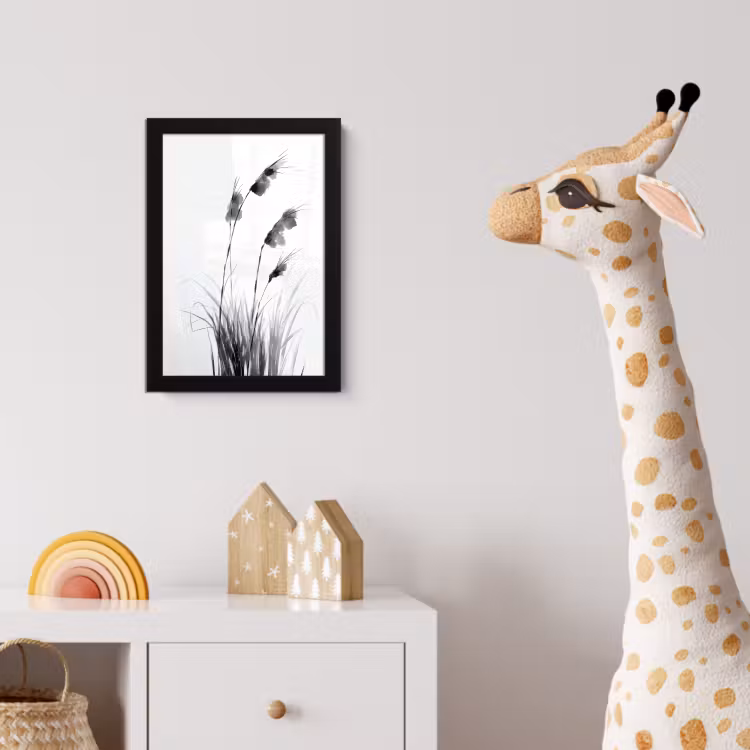 Poster met lijst - Minimalistisch - Stelen - Wit — 5