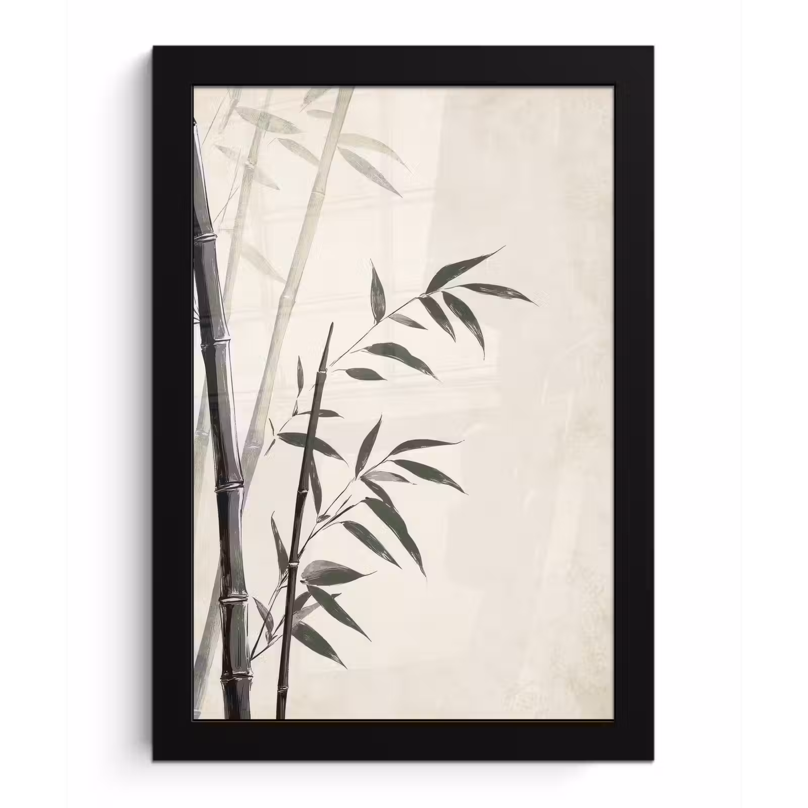 Poster met lijst - Japandi - Bamboe - Beige — 1
