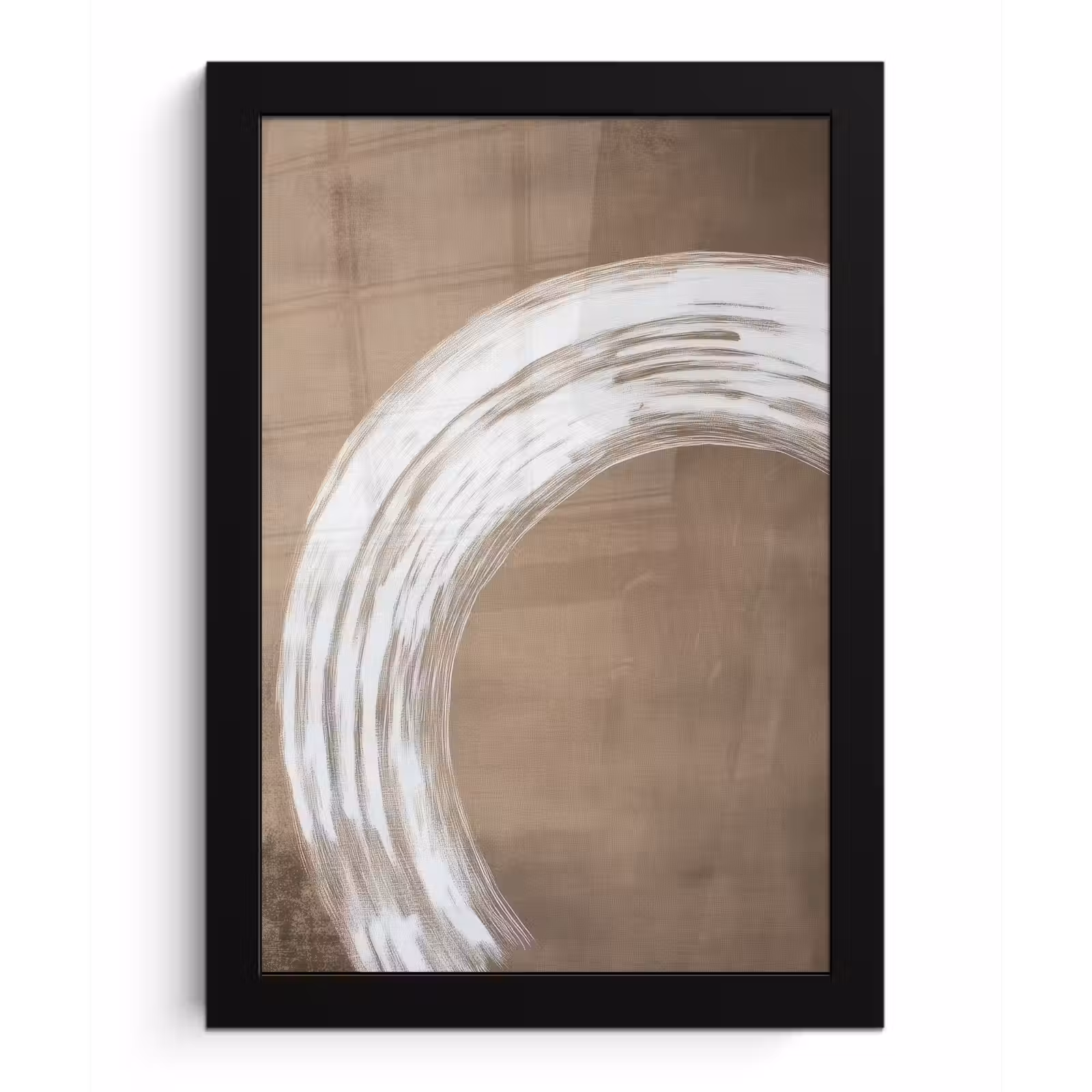 Poster met lijst - Verf - Bruin - Japandi — 1