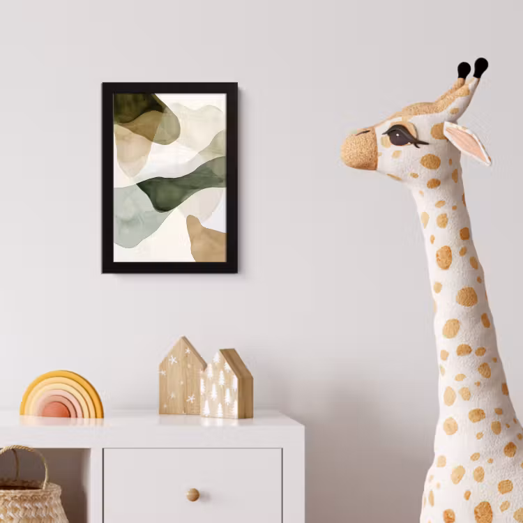 Poster met lijst - Japandi - Abstract - Groen — 5