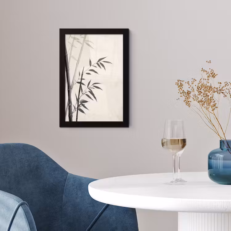 Poster met lijst - Japandi - Bamboe - Beige — 2
