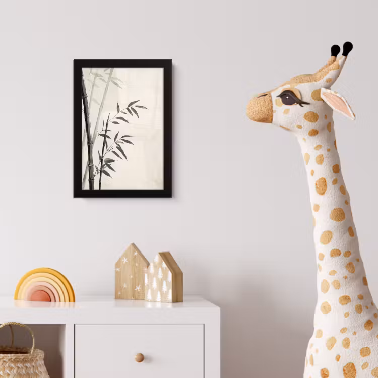 Poster met lijst - Japandi - Bamboe - Beige — 5