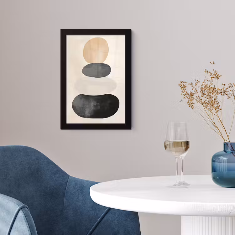 Poster met lijst - Japandi - Wabi sabi - Beige — 2
