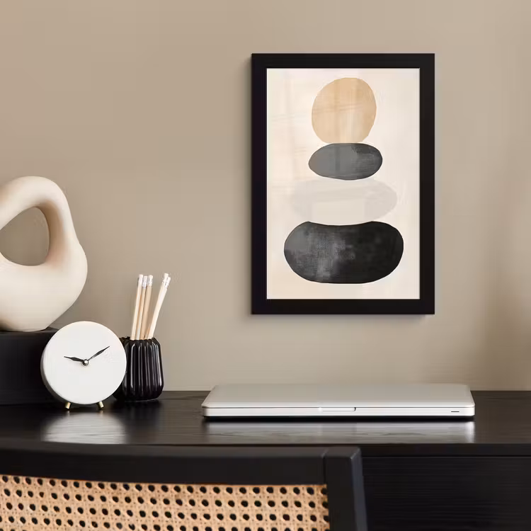 Poster met lijst - Japandi - Wabi sabi - Beige — 3