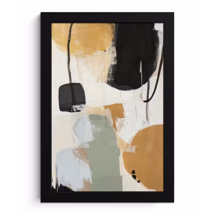 Poster met lijst - Paint - Abstract - Kleuren — 1