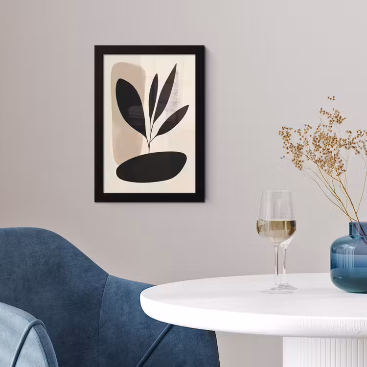 Poster met lijst - Plant - Beige - Japandi — 2