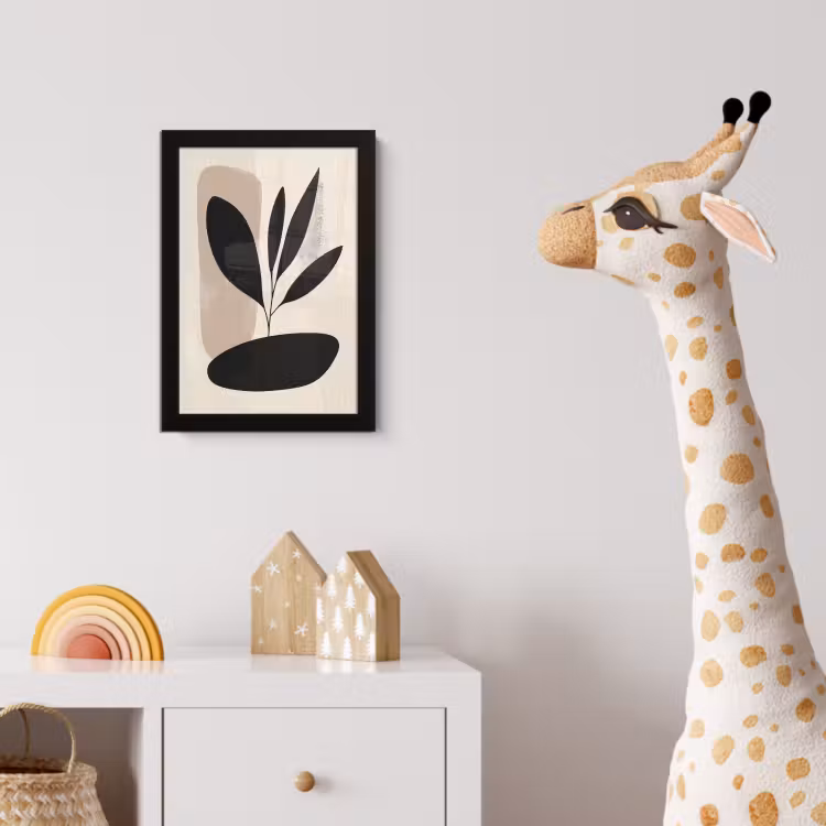 Poster met lijst - Plant - Beige - Japandi — 5