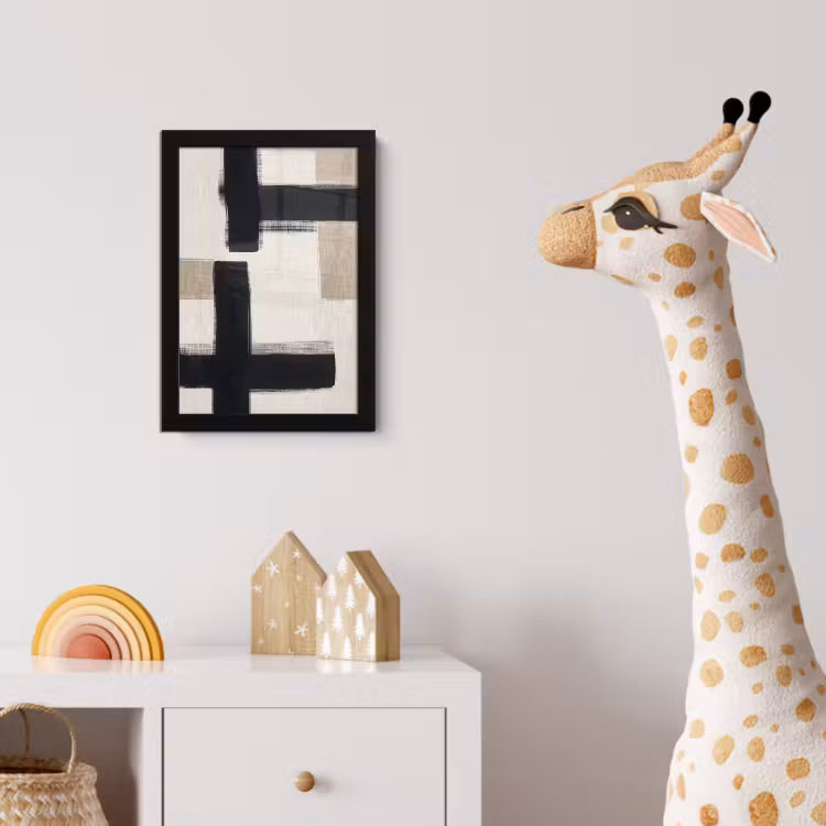 Poster met lijst - Zwart - Abstract - Japandi — 5