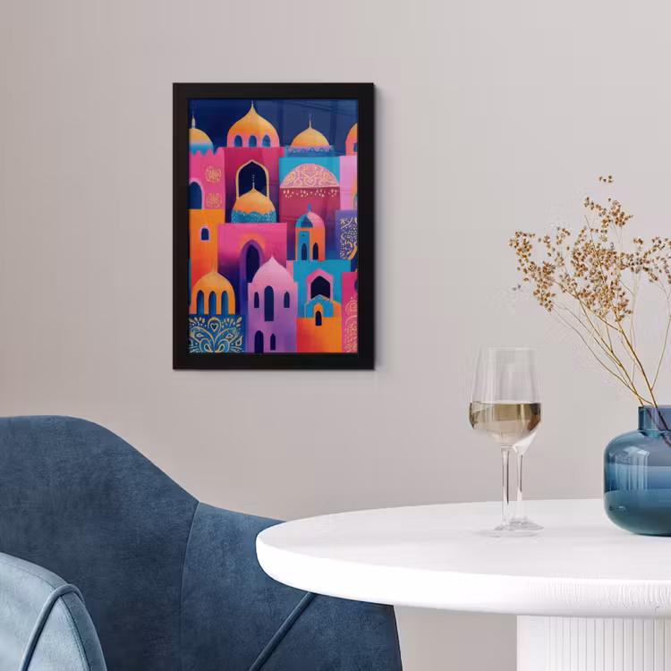Poster met lijst - Kleurrijk - Avond - Islamitisch — 2