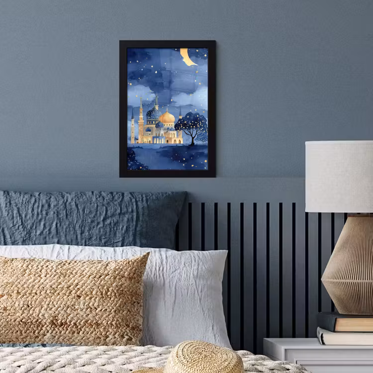 Poster met lijst - Sterrenhemel - Goud - Moskee — 4
