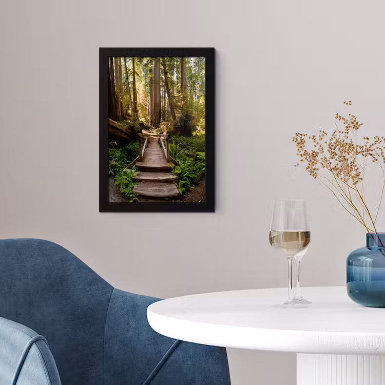 Poster met lijst - Jungle - Natuur - Trap - Bomen — 2