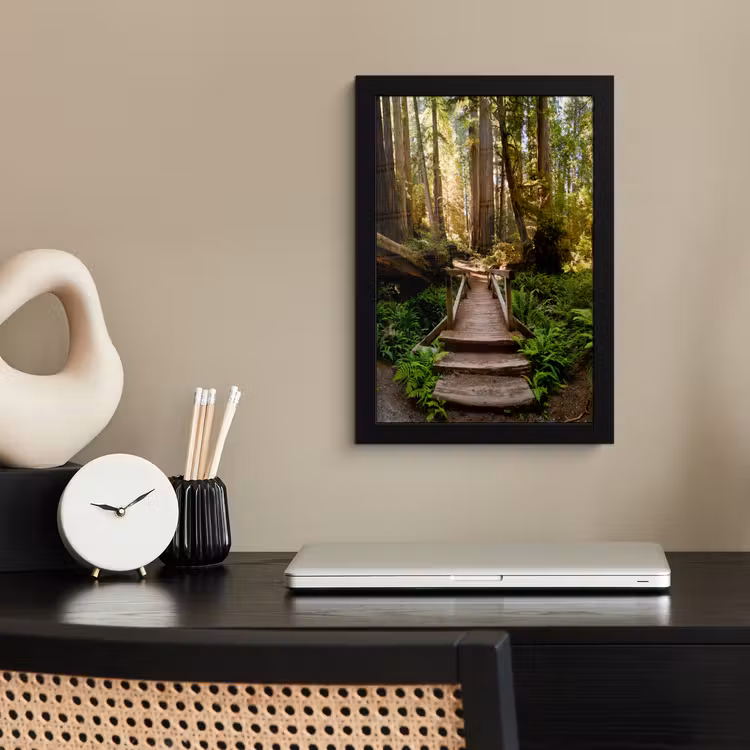 Poster met lijst - Jungle - Natuur - Trap - Bomen — 3