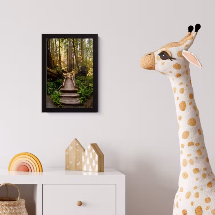 Poster met lijst - Jungle - Natuur - Trap - Bomen — 5