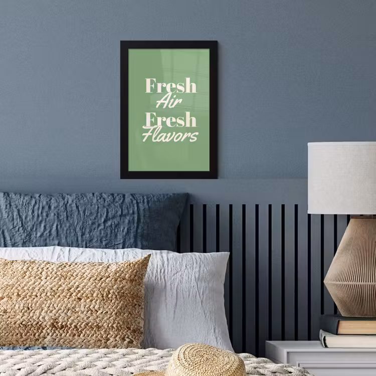 Poster met lijst - Tekst - Groen - Sierlijk - Letters — 4