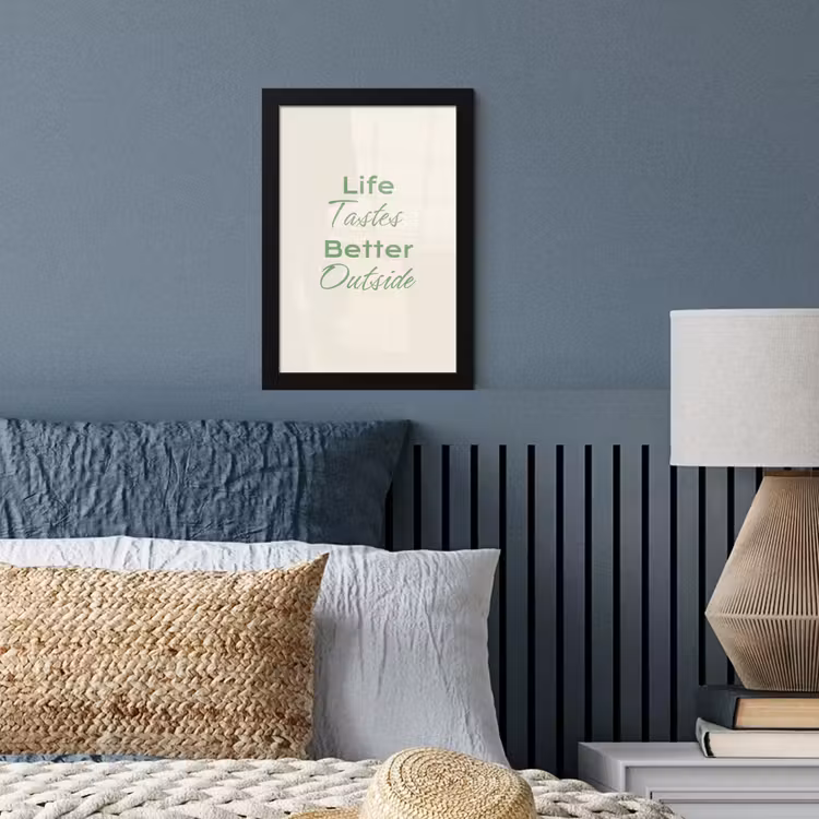 Poster met lijst - Tekst - Sierlijk - Letters - Groen — 4